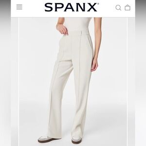 Elegant Cream Wide-Leg Trousers